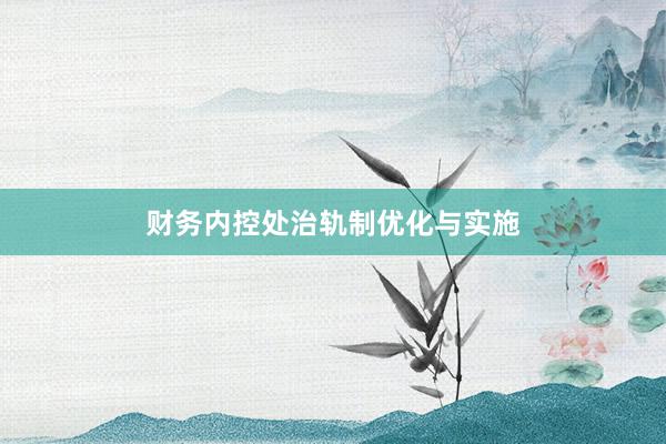 财务内控处治轨制优化与实施